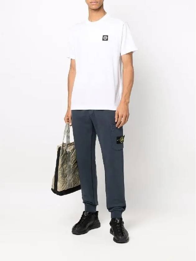 Logo Patch Short Sleeve T-Shirt White - STONE ISLAND - BALAAN 6