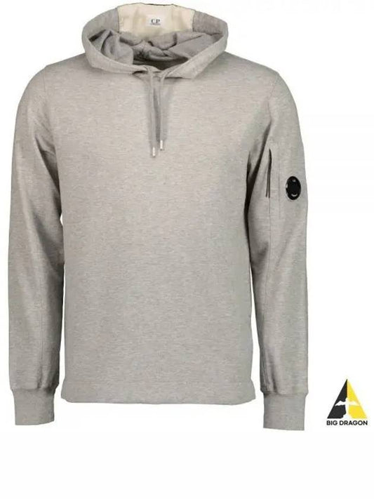 Men's Lens Wappen Fleece Hoodie Grey - CP COMPANY - BALAAN 2