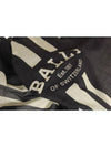 Logo Striped Cotton Muffler Navy - BALLY - BALAAN 4