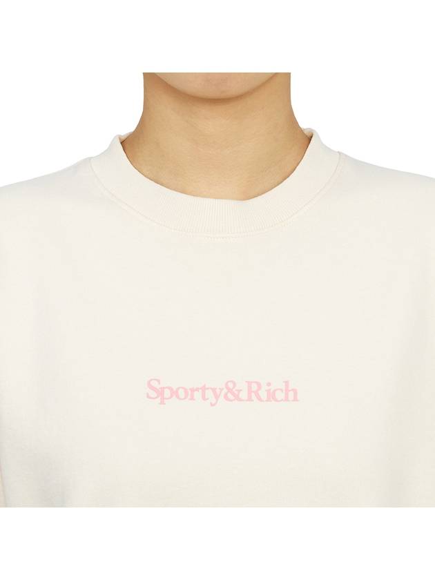 New Health Sweatshirt Cream - SPORTY & RICH - BALAAN 7