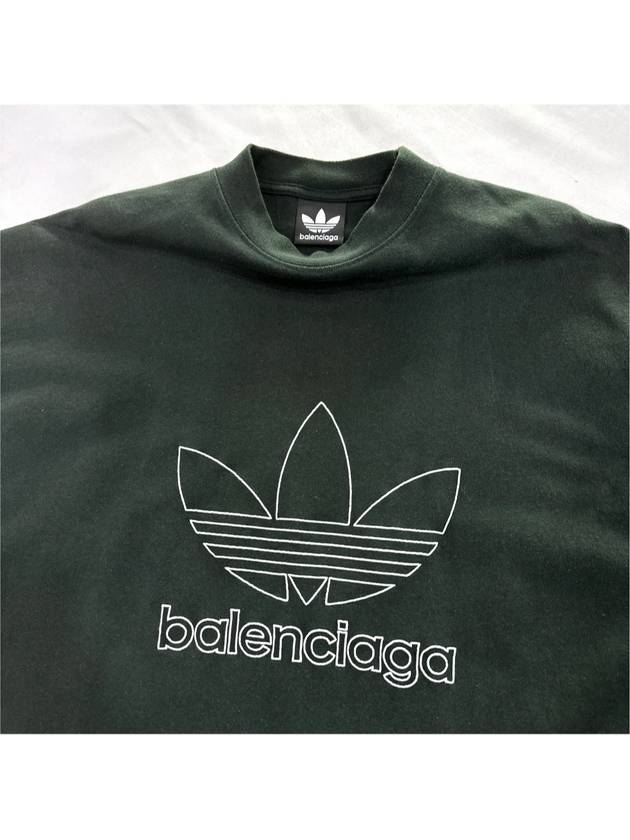 2 x Adidas Valdidas embroidered logo short sleeve t shirt green - BALENCIAGA - BALAAN 5