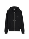 Bold Fox Head Patch Cotton Zip-Up Hoodie Black - MAISON KITSUNE - BALAAN 2