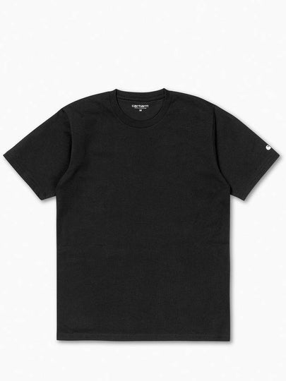 Base Short Sleeve T-Shirt Black - CARHARTT WIP - BALAAN 2