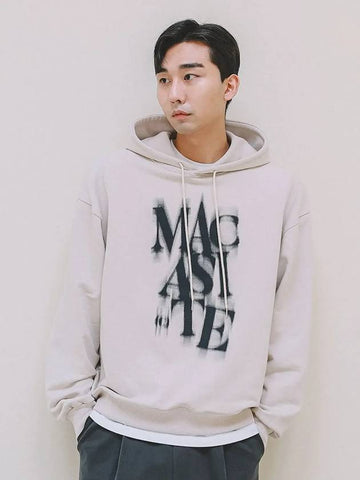 Spread Logo Hoodie Warm Grey - MACASITE - BALAAN 1