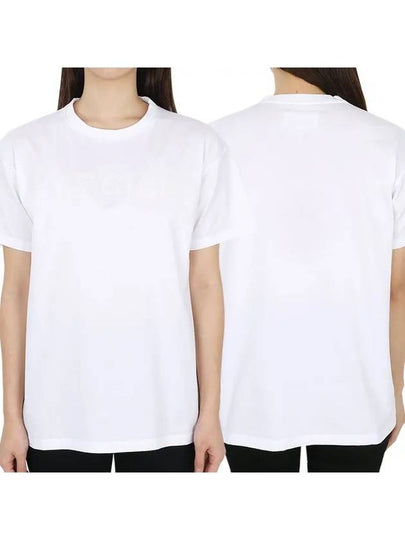 Logo Cotton Jersey Short Sleeve T-Shirt White - MAISON MARGIELA - BALAAN 2