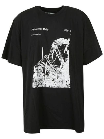 Factory Graphic Short Sleeve T-Shirt Black - OFF WHITE - BALAAN 1