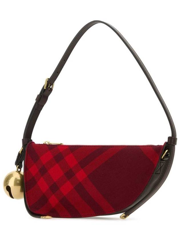 Shield Check Pattern Mini Shoulder Bag Red - BURBERRY - BALAAN 3