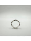 Small Chaine D'Ancre Enchainee Ring Silver - HERMES - BALAAN 7