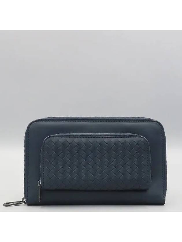 navy pouch bag - BOTTEGA VENETA - BALAAN 2