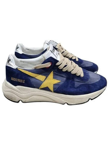 Men s Navy Running Sole Yellow Star Silver Tab Sneakers 29327266 1096101 - GOLDEN GOOSE - BALAAN 1