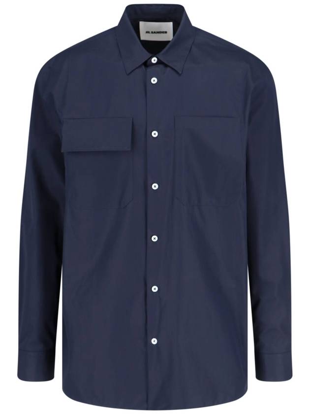 Pointed Collar Organic Cotton Shirt J23DL0002J45001 - JIL SANDER - BALAAN 2