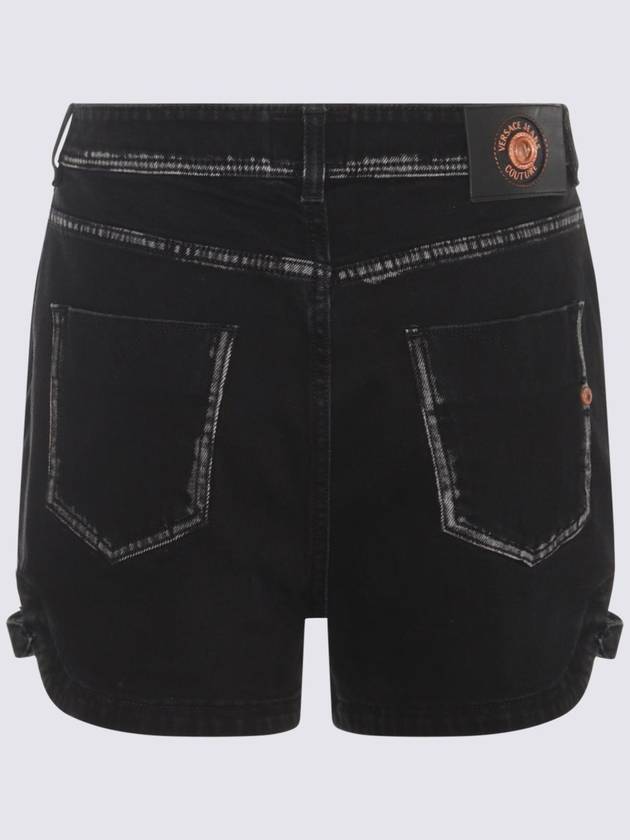 Versace Jeans Couture Black Cotton Shorts - VERSACE - BALAAN 2