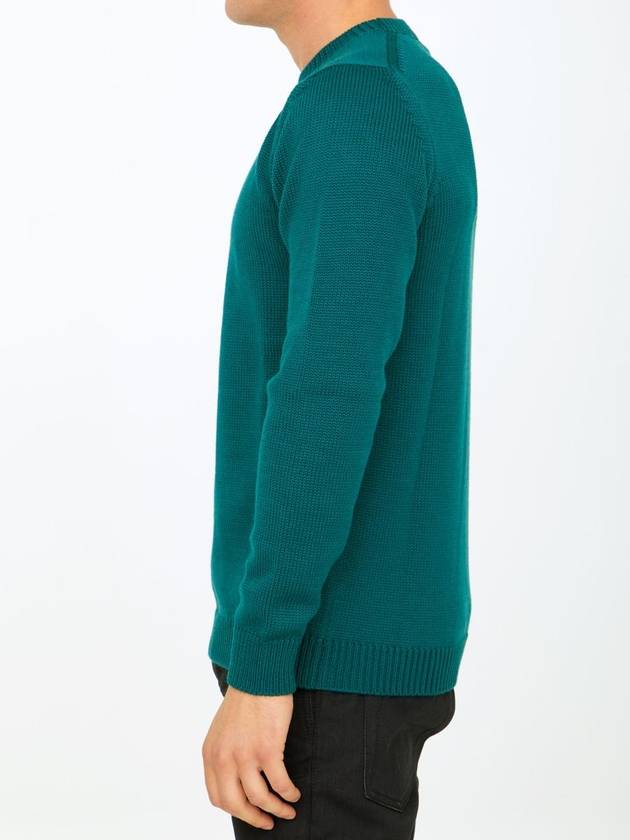 Green Merino Wool Sweater - ROBERTO COLLINA - BALAAN 3