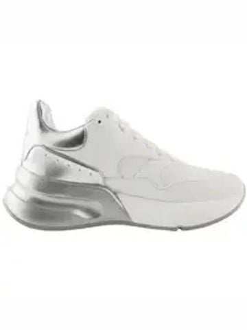 Runner Low Top Sneakers Silver White - ALEXANDER MCQUEEN - BALAAN 1