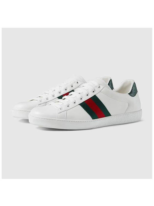 Ace Leather Sneakers White - GUCCI - BALAAN 2