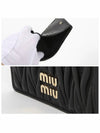 Matelasse Leather Half Wallet Black - MIU MIU - BALAAN 5