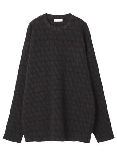 Twal Iconograph Wool Crewneck Sweater - VALENTINO - BALAAN 1