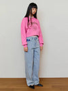 Vintage Pink Denim Jeans Light Blue - LESEIZIEME - BALAAN 6