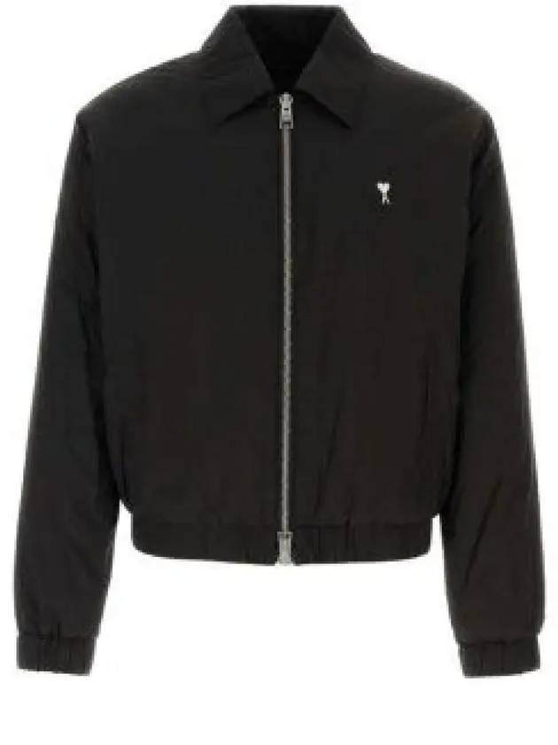 De Coeur Zip-Up Jacket Black - AMI - BALAAN 2