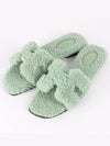 Shearling Oran Slippers 37 5 245 - HERMES - BALAAN 1