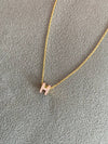 Mini Pop H Pendant Necklace Gold Blue Lin - HERMES - BALAAN 6