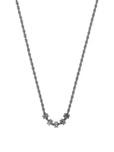 Rondelles Stainless Steel Necklace Silver - EMPORIO ARMANI - BALAAN 1