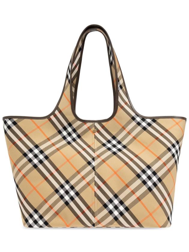 Check Medium Tote Bag Sand - BURBERRY - BALAAN 2