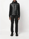 Men's Padded Cotton Cardigan Black - MONCLER - BALAAN 3