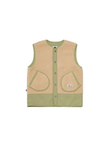 KODAK Apparel Brownie Fleece Vest Women BEIGE - KODO - BALAAN 1