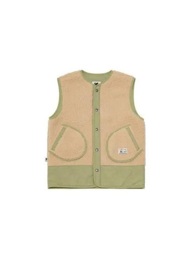 KODAK Apparel Brownie Fleece Vest Women BEIGE - KODO - BALAAN 1