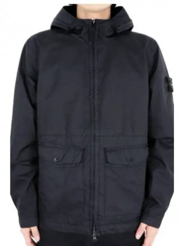 Membrana 3L TC Hooded Jacket Blue - STONE ISLAND - BALAAN 2