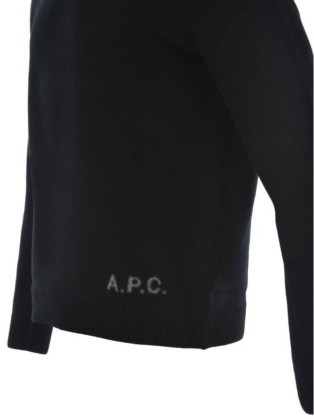 Edward Intarsia Knit Top Black - A.P.C. - BALAAN 5