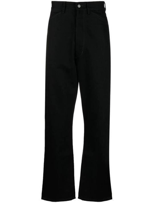 Cotton Curved 5 Pocket Jeans Black - LEMAIRE - BALAAN 1