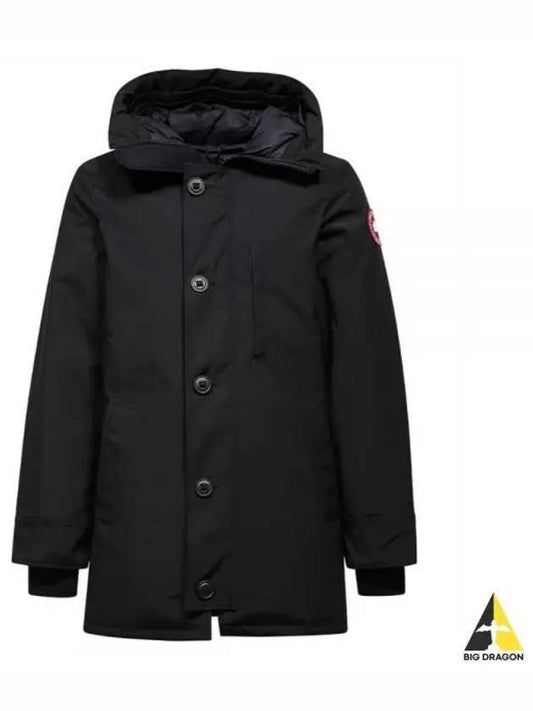 Chateau Logo Hooded Parka Black - CANADA GOOSE - BALAAN 2