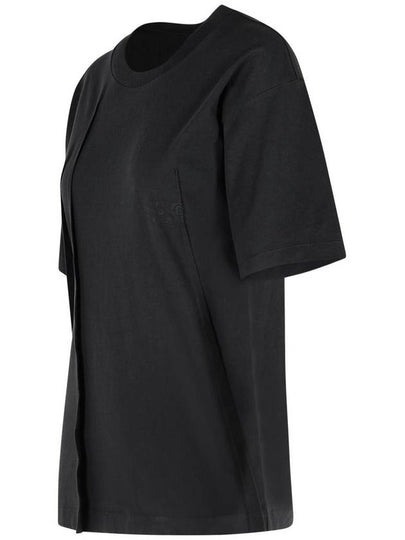 Mm6 Maison Margiela Black Cotton T-Shirt - MAISON MARGIELA - BALAAN 2