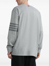 4 Bar Armband Tonal Long Sleeve T-Shirt Grey - THOM BROWNE - BALAAN 7