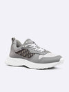 B25 Runner Smooth Calfskin Oblique Jacquard Low Top Sneakers White Grey - DIOR - BALAAN 5