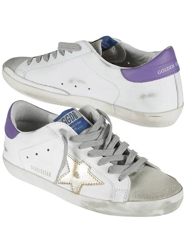 Superstar Purple Tab Low Top Sneakers White - GOLDEN GOOSE - BALAAN 2