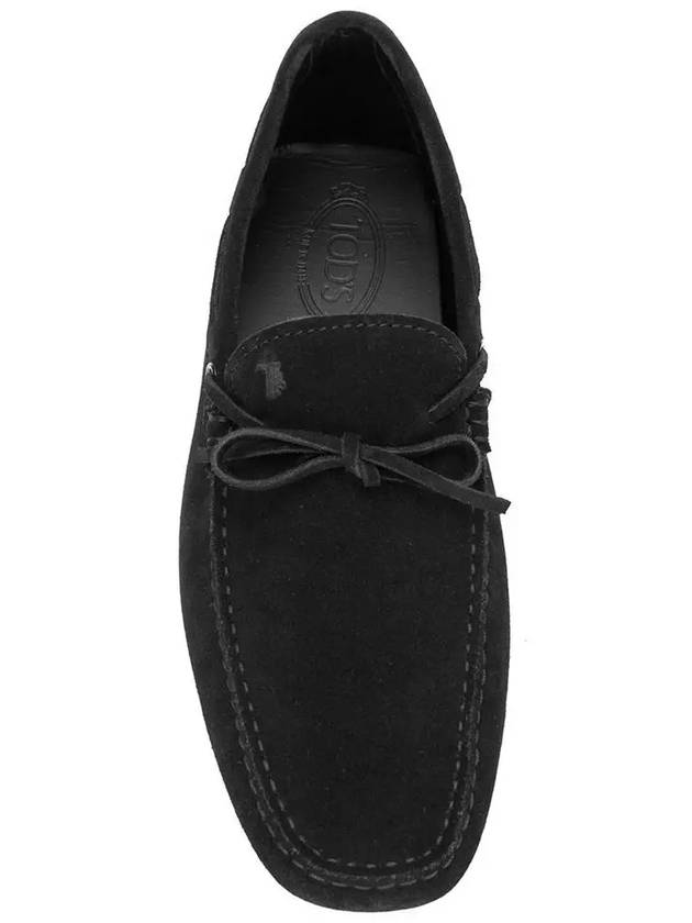 Men's Gommino Suede Driving Shoes Black - TOD'S - BALAAN 5