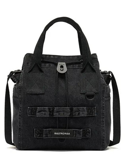 Shoulder Bag 6440292AA7R 1000 VINTAGE BLACK DIRTY - BALENCIAGA - BALAAN 2