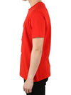 Men's Big Lightning Short Sleeve T-Shirt Red PBJT478A - NEIL BARRETT - BALAAN 4