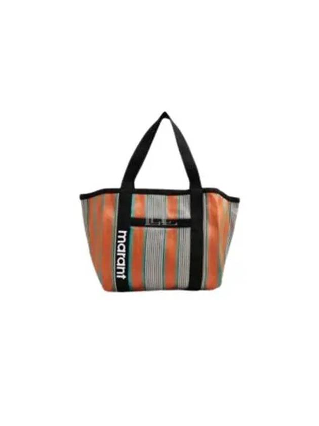 Darwen Striped Nylon Tote Bag Orange - ISABEL MARANT - BALAAN 2