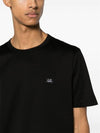 70/2 Mercerized Jersey Short Sleeve T-Shirt Black - CP COMPANY - BALAAN 4