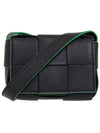 Cassette Mini Shoulder Bag Black Green - BOTTEGA VENETA - BALAAN 1