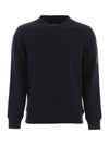 Men's Lens Wappen Diagonal Sweatshirt Navy - CP COMPANY - BALAAN 1