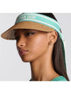 Dioriviera D Ocean Mitzah Straw Visor Hat - DIOR - BALAAN 7