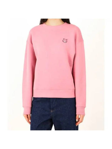 Bold Fox Head Patch Comfort Sweatshirt Pink - MAISON KITSUNE - BALAAN 1