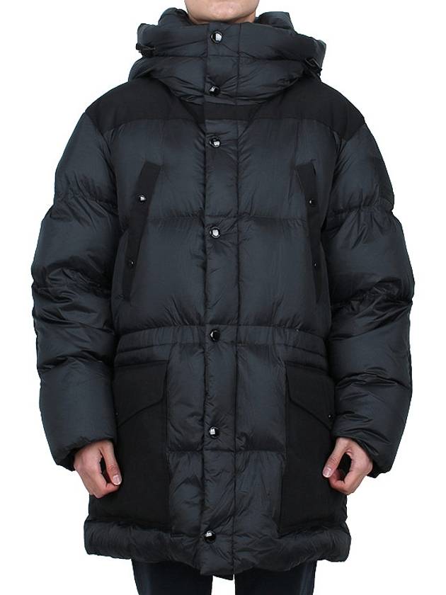 Logo Applique Nylon Puffer Padding Charcoal Grey - BURBERRY - 2