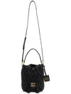 Matelasse Nappa Leather Bucket Bag Black - MIU MIU - BALAAN 8