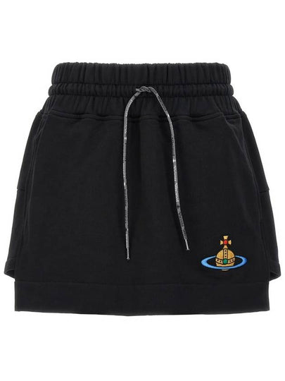 Logo A-Line Skirt Black - VIVIENNE WESTWOOD - BALAAN 2